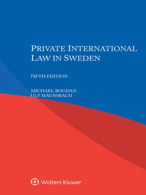 cover image of Private International Law in Sweden